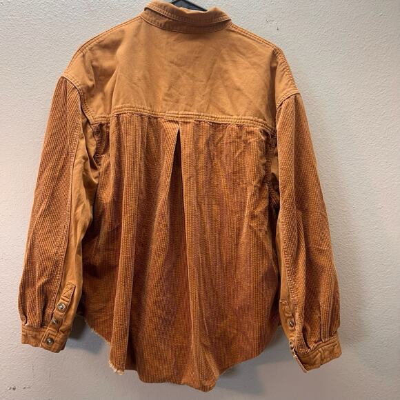 Forever 21 Corduroy Canvas Shirt Workwear Granola Girl Utility Gorpcore Size M - Picture 2 of 4